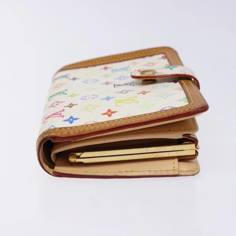 LOUIS VUITTON Multicolor Portefeuille Viennois Wallet White M92987 Auth 141553 - Picture 5 of 16